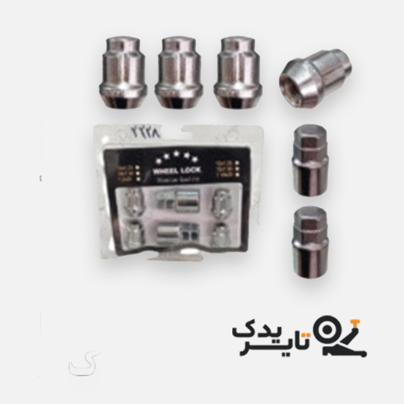 قفل رینگ تیبا، ساینا و کوییک | قفل پیچ خارجی ضد سرقت سایز 12×1.5 Wheel Lock
